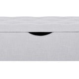 Places of Style Hockerbank "Knobbed", Hockerbank mit Stauraum, Breite 120 cm und 160 cm