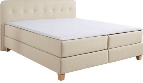 Home affaire Boxspringbett "Fargo", in Überlänge 220 cm, mit Topper, 3 Ausführungen, 4, Breiten