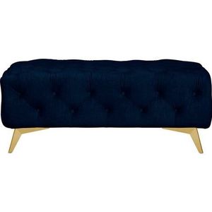 Leonique Hocker Glynis luxueuze capitonnage, moderne chesterfield look, kleur van de poten ter keuze