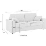 Home affaire Schlafsofa »Roma Matratzenhöhe 14 cm«, Dauerschlaffunktion, mit Unterfederung, Lattenrost, Matratze
