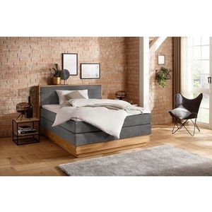 Home affaire Boxspring Cavan Eiken, met bedkist & topmatras, verschillende hardheden (ook H4)