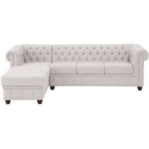Home affaire Chesterfield-Sofa "New Castle L-Form", hochwertige Knopfheftung in Chesterfield-Design, B/T/H: 255(171/72)