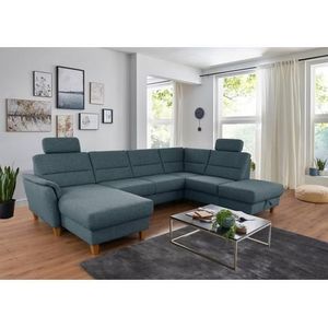 Home affaire Wohnlandschaft »Palmera U-Form«, Federkern, wahlweise mit Bettfunktion und mit/ohne Stauraum