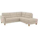 Home affaire Ecksofa "Palmera L-Form", Federkern, wahlweise mit Bettfunktion und mit/ohne Stauraum