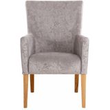 Home affaire Armlehnstuhl »King BESTSELLER!«, Luxus-Microfaser mit Druck, Esszimmerstuhl mit bequemer Polsterung, Esszimmersessel mit Armlehnen
