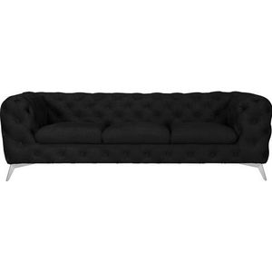 Leonique Chesterfield-bank Glynis luxueuze capitonnage, moderne chesterfield look, kleur van de poten ter keuze
