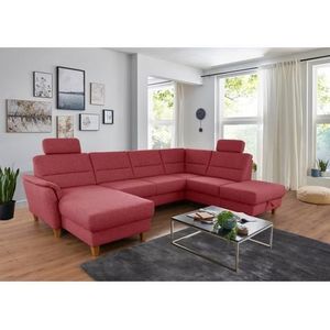 Home affaire Wohnlandschaft »Palmera U-Form«, Federkern, wahlweise mit Bettfunktion und mit/ohne Stauraum