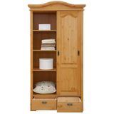 Home affaire Schiebetürenschrank Konrad (B/H/T ca. 111/207/64 cm) Breite 111 cm, aus massiver, FSC®-zertifizierter Kiefer