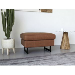 Places of Style Hocker »Pinto«, mit Keder, Metallfüßen und auch in Cord Bezug erhältlich