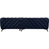Leonique Chesterfield-Sofa "Glynis L-Form", aufwändige Knopfheftung, moderne Chesterfield Optik, Fußfarbe wählbar