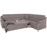 Places of Style Ecksofa "Cardoso L-Form", mit Trapezecke für mehr Sitzkomfort, wahlweise auch mit Bettfunktion