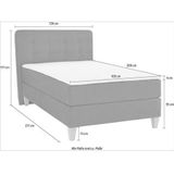 Home affaire Boxspringbett »Ascola«, incl. Topper, 5, Breiten, 3 Ausführungen, 2 Härtegrade