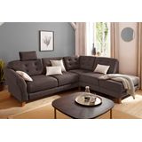 Home affaire Ecksofa "Trondheim L-Form", mit Federkern