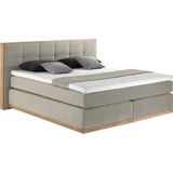 Places of Style Boxspringbett Vinton, aus massiver Eiche, verschiedene Härtegrade (auch H4)