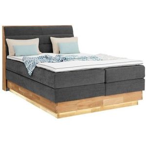 OTTO products Boxspringbett, LED-Beleuchtung, mit zertifizierten, recycelten Bezugsstoffen