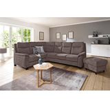 Home affaire Ecksofa »Boccaccio L-Form«, mit Federkern, incl. Kopfteilverstellung, wahlweise Bettfunktion