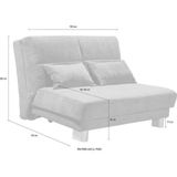 INOSIGN Schlafsofa Gina, mit einem Handgriff vom Sofa zum Bett