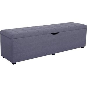 Places of Style Hockerbank Checked met bergruimte, breedte 120 cm en 160 cm, als bedbank te gebruiken