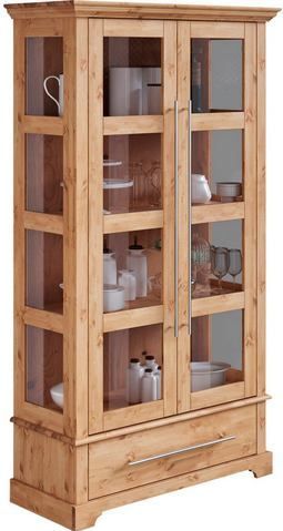 Home affaire Vitrine »Meliss«, Höhe 169 cm, Breite 94 cm, 2-türig, Kiefer massiv, FSC®