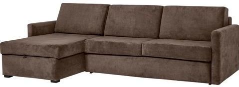 Places of Style Schlafsofa "GOLDPOINT Ecksofa 264 cm, Liegefläche (140/200cm), L-Form,", Bettfunktion, Bonell-Federkernmatratze und Dauerschläfer-Funktion