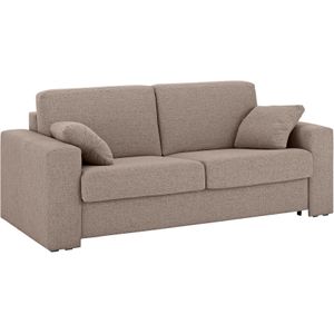Home affaire Schlafsofa »Roma Matratzenhöhe 14 cm«, Dauerschlaffunktion, mit Unterfederung, Lattenrost, Matratze