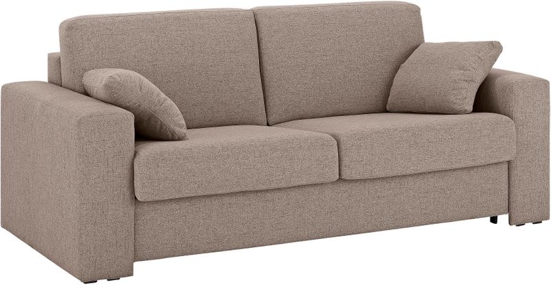 Home affaire Schlafsofa "Roma Matratzenhöhe 14 cm", Dauerschlaffunktion, mit Unterfederung, Lattenrost, Matratze