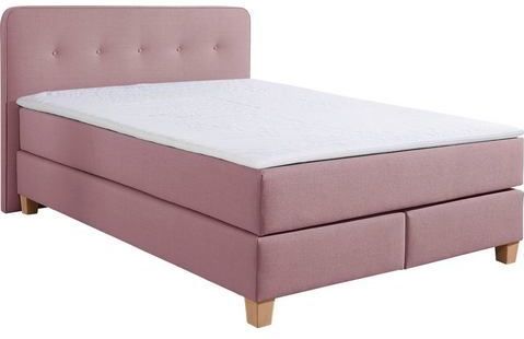 Home affaire Boxspringbett »Fargo«, inkl. Topper, in 3 Matratzenarten, in Samt- oder Strukturstoff