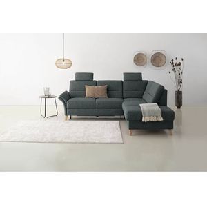 Home affaire Ecksofa "Westerland L-Form", Federkern-Polsterung, wahlweise mit Bettfunktion, Bettkasten