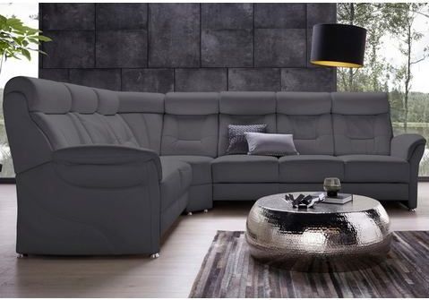 Places of Style Ecksofa "Sardinien L-Form", mit Kopfteilverstellung, wahlweise mit Bettfunktion