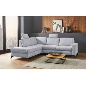 Places of Style Ecksofa »Lolland L-Form«, Wahlweise mit Bettfunktion und Stauraum, auch mit abwischbarem Bezug