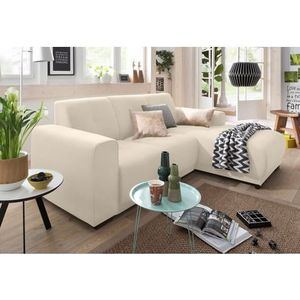 Home affaire Ecksofa »Langeland L-Form«, incl. 2 Zierkissen, Recamiere wahlweise links oder rechts