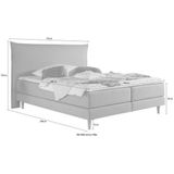 andas Boxspringbett "Kiruna", in 4 Breiten, 3 Matratzenarten, bis zu 3 Härtegrade, incl. Topper