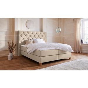 Guido Maria Kretschmer Home&Living Boxspringbett "Harmones hoch", in 3 Breiten, Härtegrad auch im Mix mit je 1 Matratze in H2 und H3