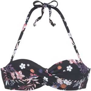 Look - Gedessineerd Bikinitopje - Zwart - Gewatteerd