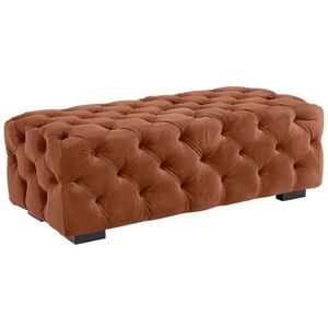 Guido Maria Kretschmer Home&Living Hocker Kalina met klassieke chesterfield-capitonnage