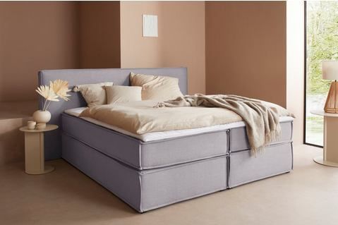 LeGer Home by Lena Gercke Boxspringbett "Yuma", incl. Topper, in 4 Breiten, 3 Matratzenarten und je 2 Härtegraden