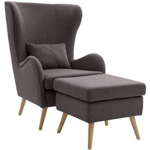 Guido Maria Kretschmer Home&Living Fauteuil Salla naar keuze met of zonder hocker, grote fauteuil: afm. bxdxh: 78x94x118cm