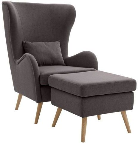 Guido Maria Kretschmer Home&Living Sessel "Salla", wahlweise mit oder ohne Hocker; großer Sessel: Maße B/T/H: 78/94/118cm