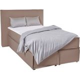 LeGer Home by Lena Gercke Boxspringbett "Yuma", incl. Topper, in 4 Breiten, 3 Matratzenarten und je 2 Härtegraden