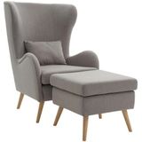 Guido Maria Kretschmer Home&Living Sessel "Salla", wahlweise mit oder ohne Hocker; großer Sessel: Maße B/T/H: 78/94/118cm