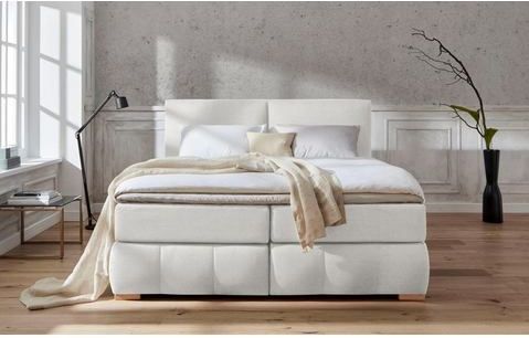 Guido Maria Kretschmer Home&Living Boxspringbett "Wehma", inkl. Topper in 3 verschiedenen Matratzen, auch in Samtstoff