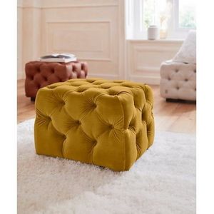 Guido Maria Kretschmer Home&Living Polsterhocker »Kalina«, mit klassischer Chesterfield-Knopfheftung, passend zur Serie ""Kalina