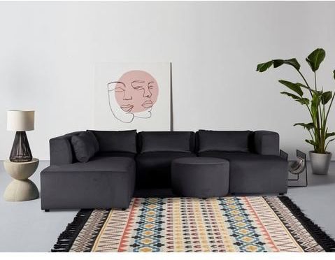 Leonique Ecksofa "Alexane L-Form", zusammengesetzt aus Modulen, in vielen Bezugsqualitäten und Farben.