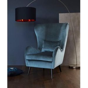 Guido Maria Kretschmer Home&Living Sessel »Salla auch in Fellimitat und Feincord, viele Bezugsarten, Ohrensessel«, wahlweise mit oder ohne Hocker; großer Sessel: Maße B/T/H: 78/94/118cm