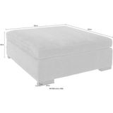 Guido Maria Kretschmer Home&Living Polsterhocker "Skara XXL", Passend zur Serie "Skara XXL".