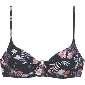 SUNSEEKER - Bikinitop - Donkerblauw - Full Cup - Met Beugel - Bloemenprint
