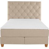 Guido Maria Kretschmer Home&Living Boxspringbett "Harmones hoch", in 3 Breiten, Härtegrad auch im Mix mit je 1 Matratze in H2 und H3
