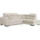 Home affaire Ecksofa "Tulio L-Form", wahlweise mit Bettfunktion und Bettkasten, incl. 3 Zierkissen