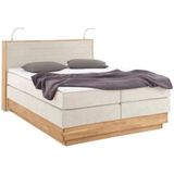 Home affaire Boxspringbett "Cavan", Eiche, inkl. Bettkasten & Topper, verschiedene Härtegrade (auch H4)