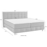 andas Boxspringbett "Salo", incl. Topper, 6 Breiten, 2 Härtegrade, TFK auch in Härtegrad 4